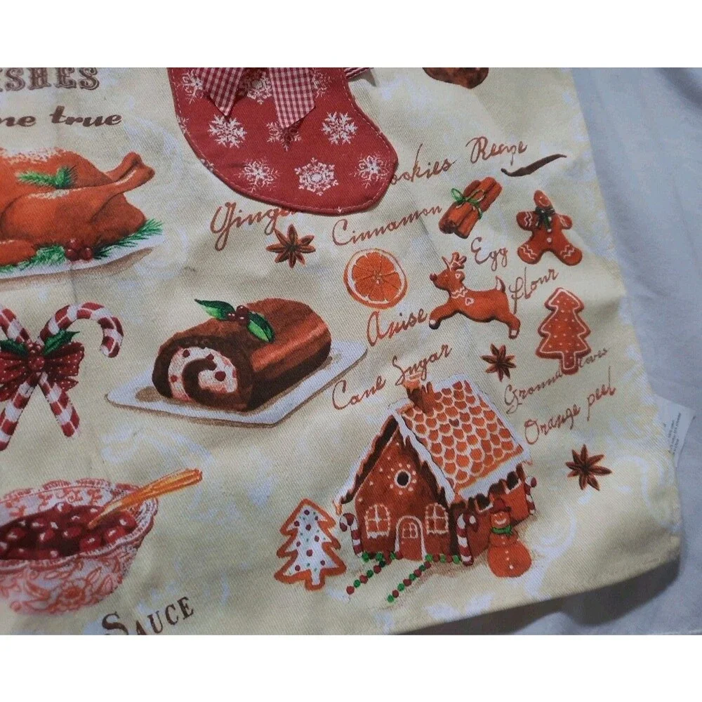 NWT Kitchen Chic “Marry Christmas” Adjustable Christmas Theme Apron